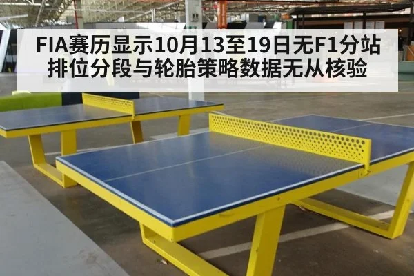 FIA赛历显示10月13至19日无F1分站 排位分段与轮胎策略数据无从核验